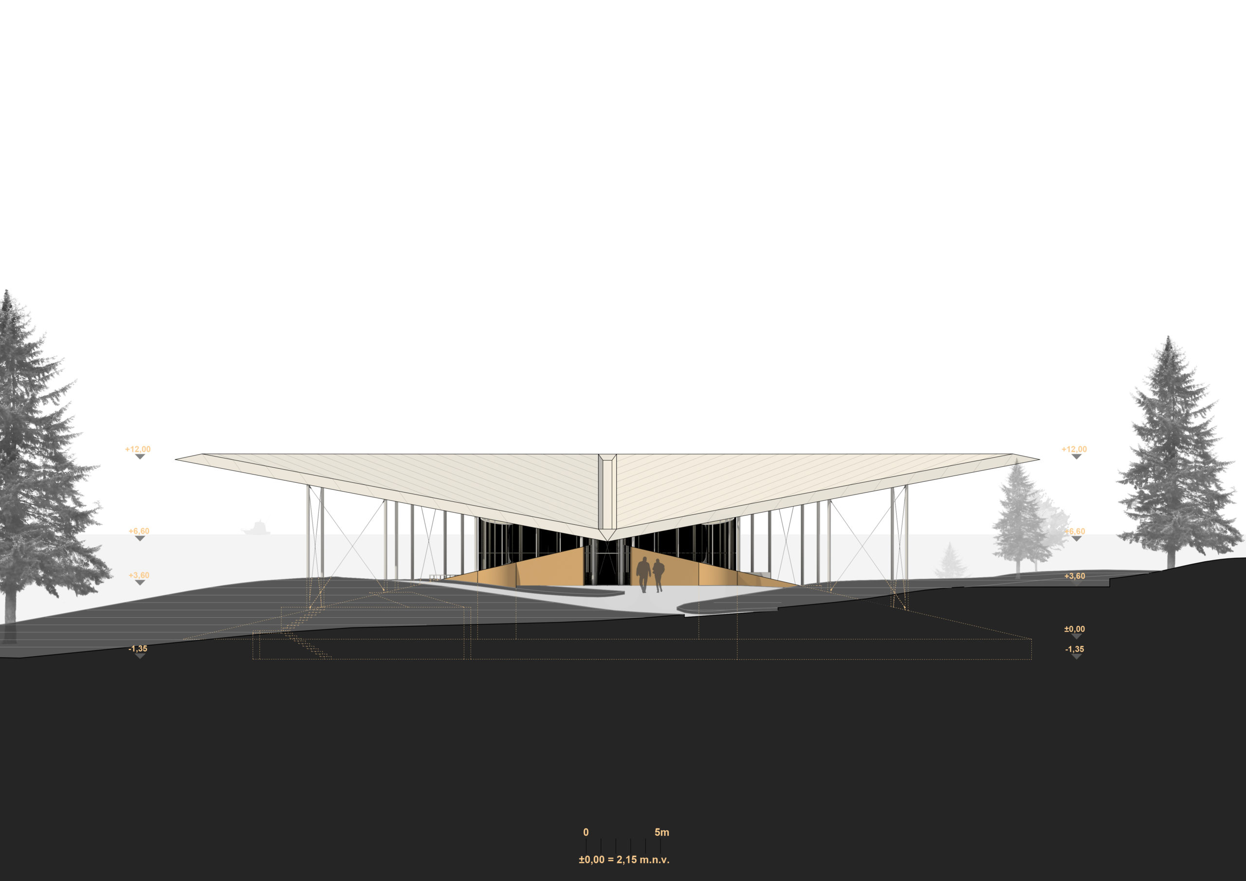 Restoran Sunset — južno pročelje