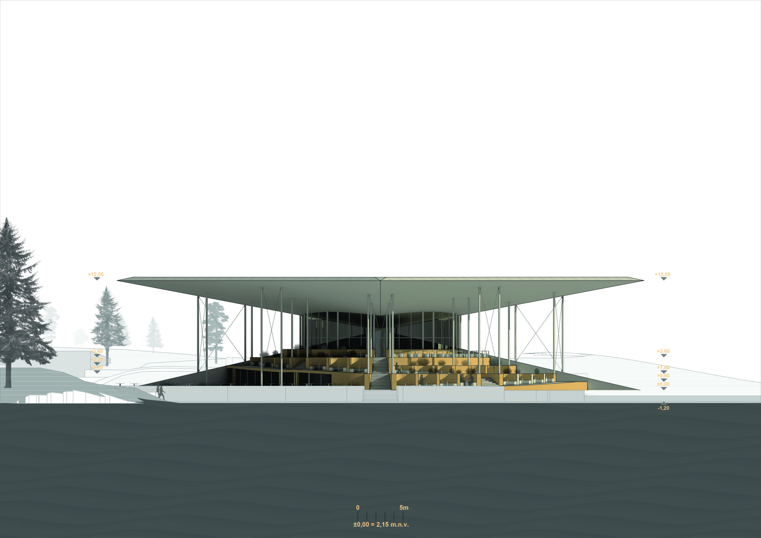 Restoran Sunset — sjeverno pročelje